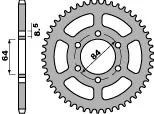 PBR rozeta zadní 809 57 F SUZUKI DR 125 SE 94-00 (JTR809.57) (MADE IN ITALY) (PBR rozeta zadní 809 57 F SUZUKI DR 125 SE 94-00 (JTR809.57) (MADE IN)