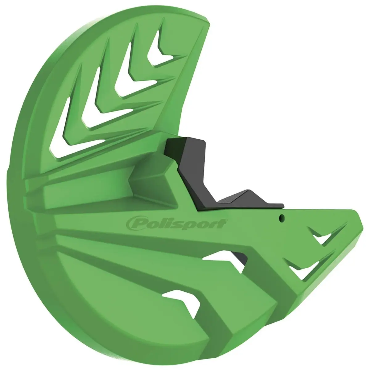 POLISPORT kryt brzdového kotouče přední (se spodním krytem tlumiče komplet sada na obě strany) KAWASAKI KX 250F 13-19; KX 450F 15-18 barva zelená ( )