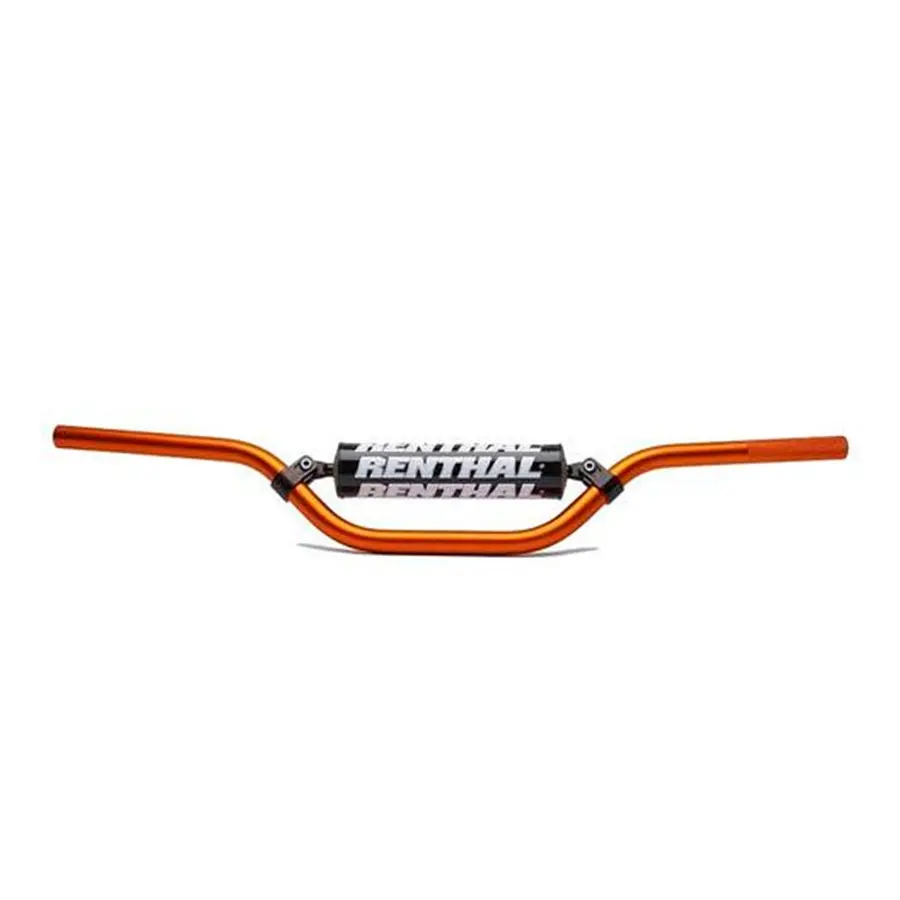 RENTHAL řidítka 7/8 (22mm) MX MINI HANDLEBAR ORANGE KTM 65 SX PADDED barva oranžová s chráničem (RENTHAL řidítka 7/8 (22mm) MX MINI HANDLEBAR ORANGE)