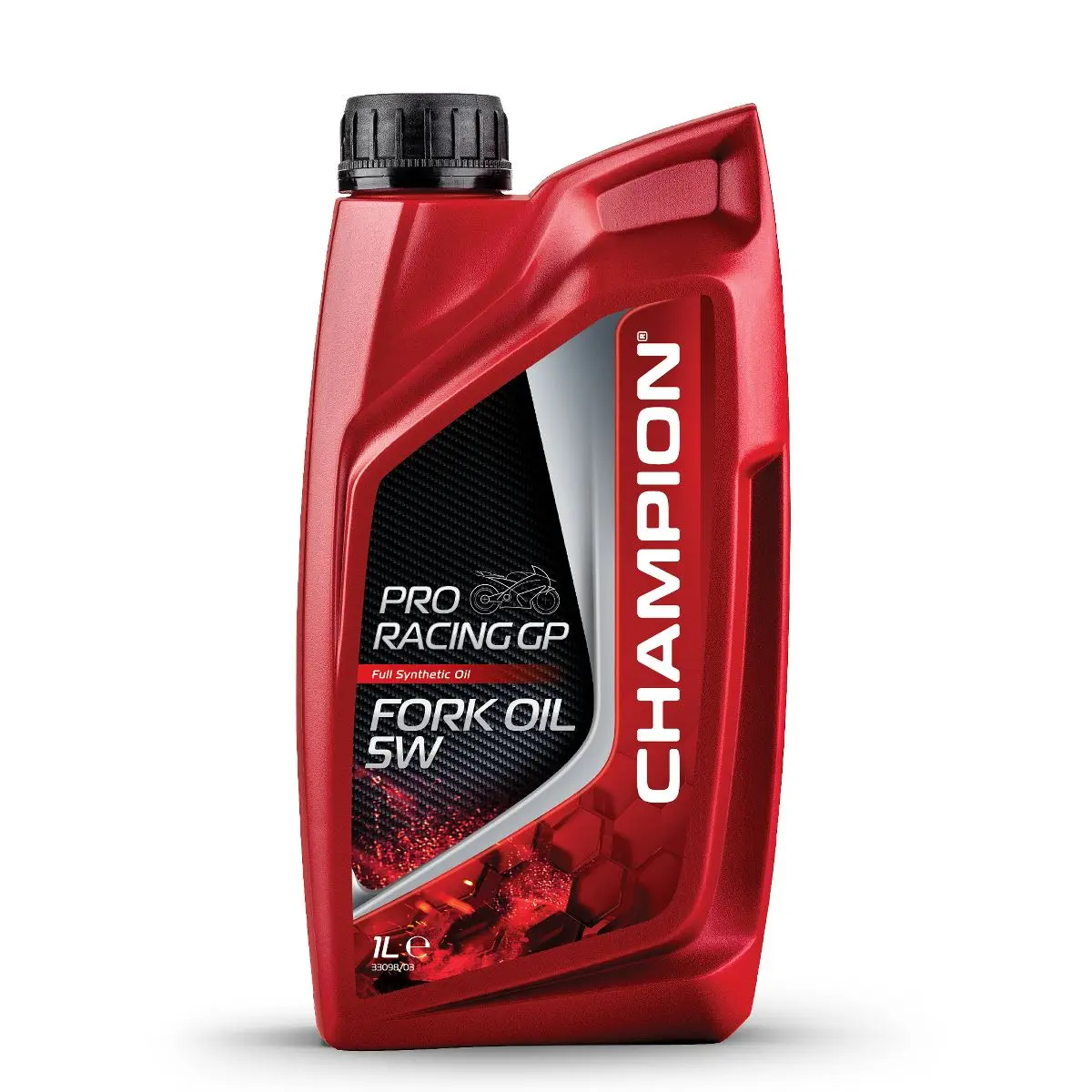 CHAMPION olej do vidlic / tlumičů / odpružení PRORACING GP FORK OIL 5W 1L syntetický (AKC) (CHAMPION olej do vidlic / tlumičů / odpružení PRORACING)