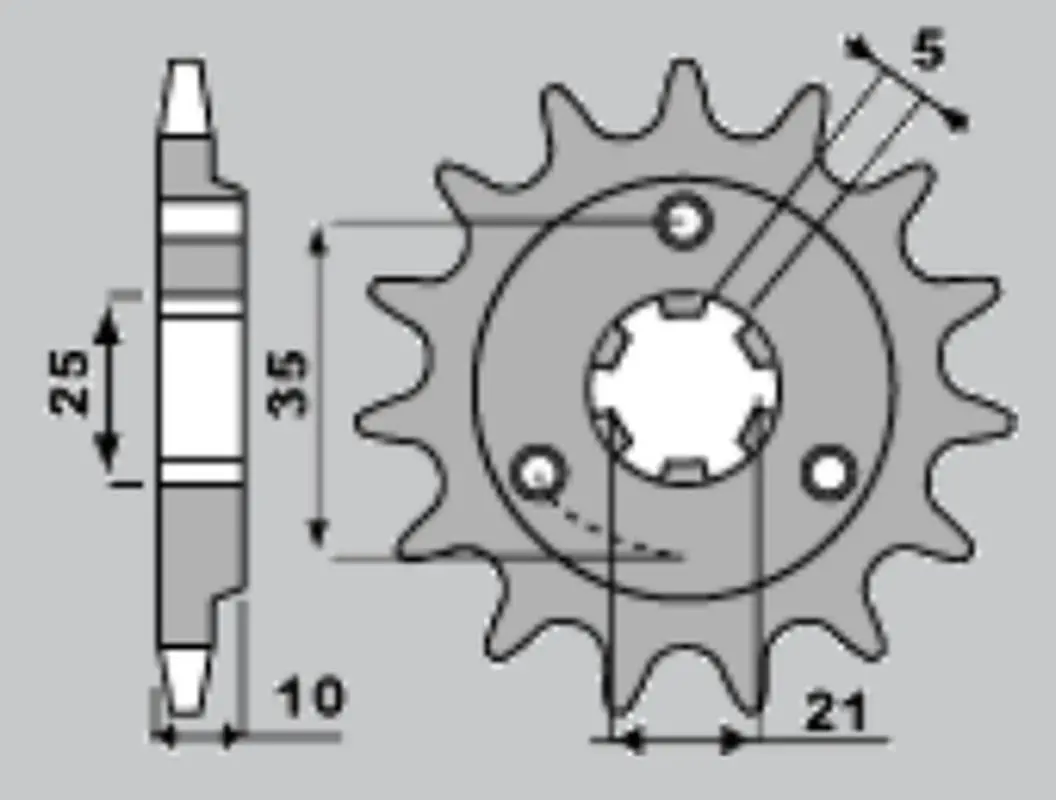 GROSSKOPF přední řetězové kolo 823 12 HUSQVARNA 125/240/250/350/400/430/500 83-89, HUSABERG FC/FE 350 96-01, FC/FE 400 96-03, FE 501 96-01, FE 600