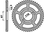 PBR zadní řetězové kolo 824 42 C45 SUZUKI RF600R96-00, GSXR 750 85-87 (řetěz 530) (JTR829.42) (MADE IN ITALY) ( )