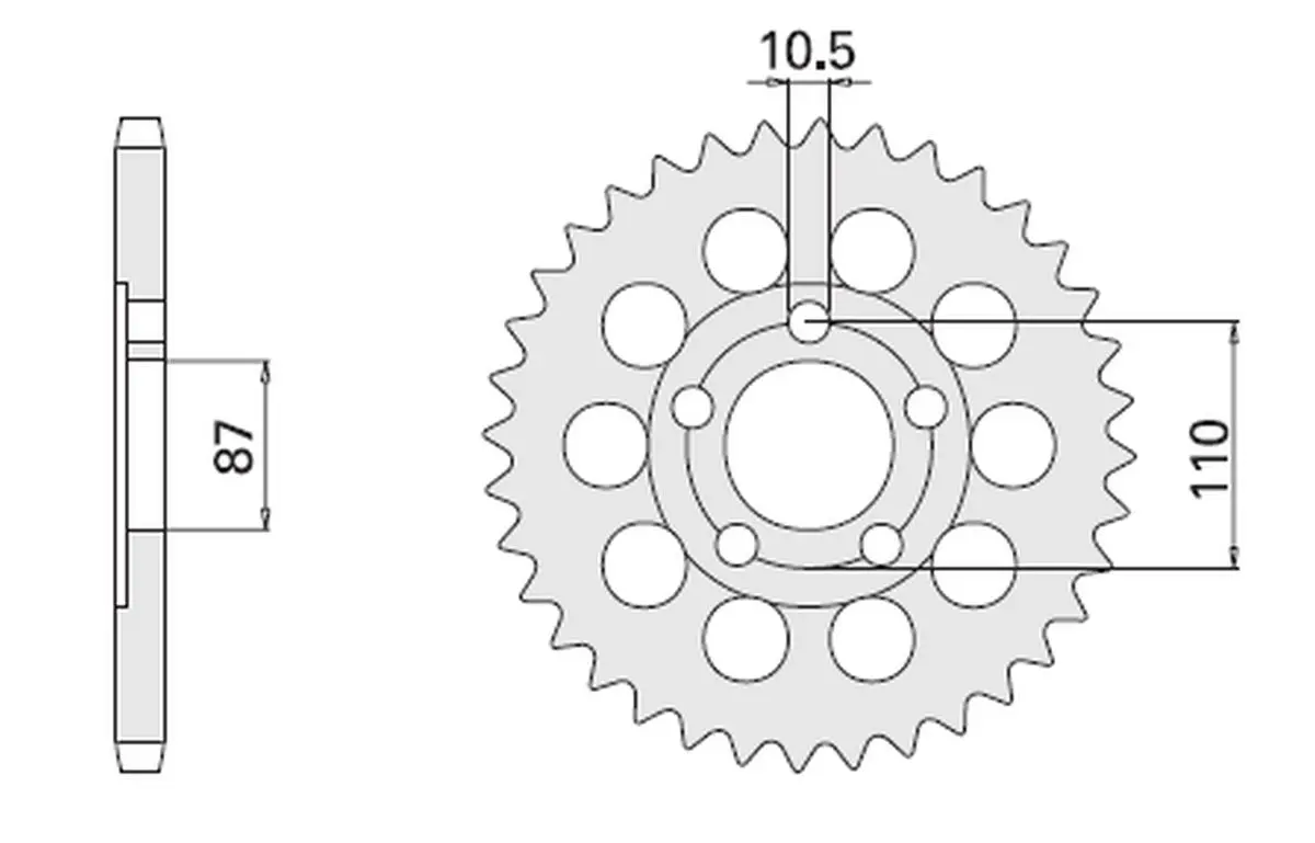 CHT zadní řetězové kolo 824 44 SUZUKI RF 600 (829-44) (JTR829.44) (CHT zadní řetězové kolo 824 44 SUZUKI RF 600 (829-44) (JTR829.44))