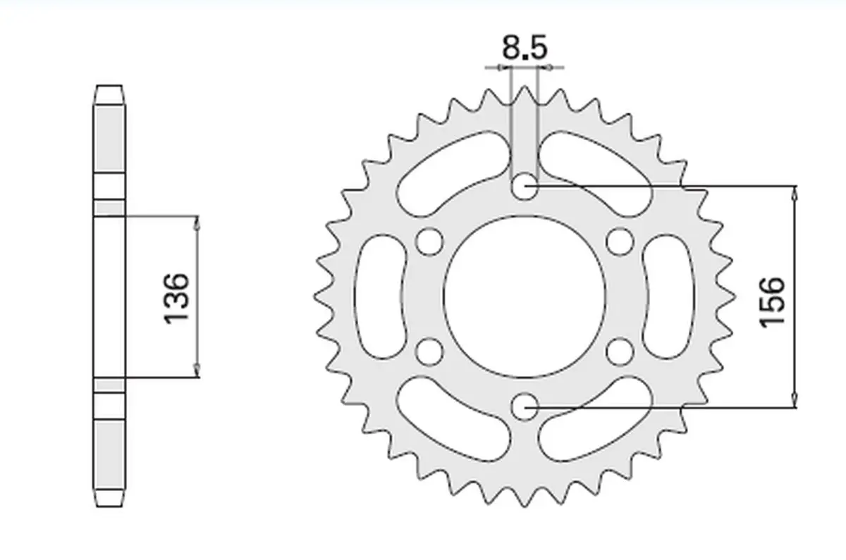 CHT VÝPRODEJ zadní řetězové kolečko 830 46 HUSQVARNA TE 610 (817-46) (CHT VÝPRODEJ zadní řetězové kolečko 830 46 HUSQVARNA TE 610 (817-46))