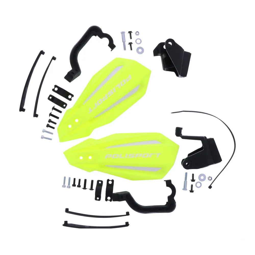 POLISPORT kryty páček model BULLIT s univerzální montážní sadou 22/28 YAMAHA YZ/YZF 08-26 barva žlutá fluorescenční (POLISPORT kryty páček model)