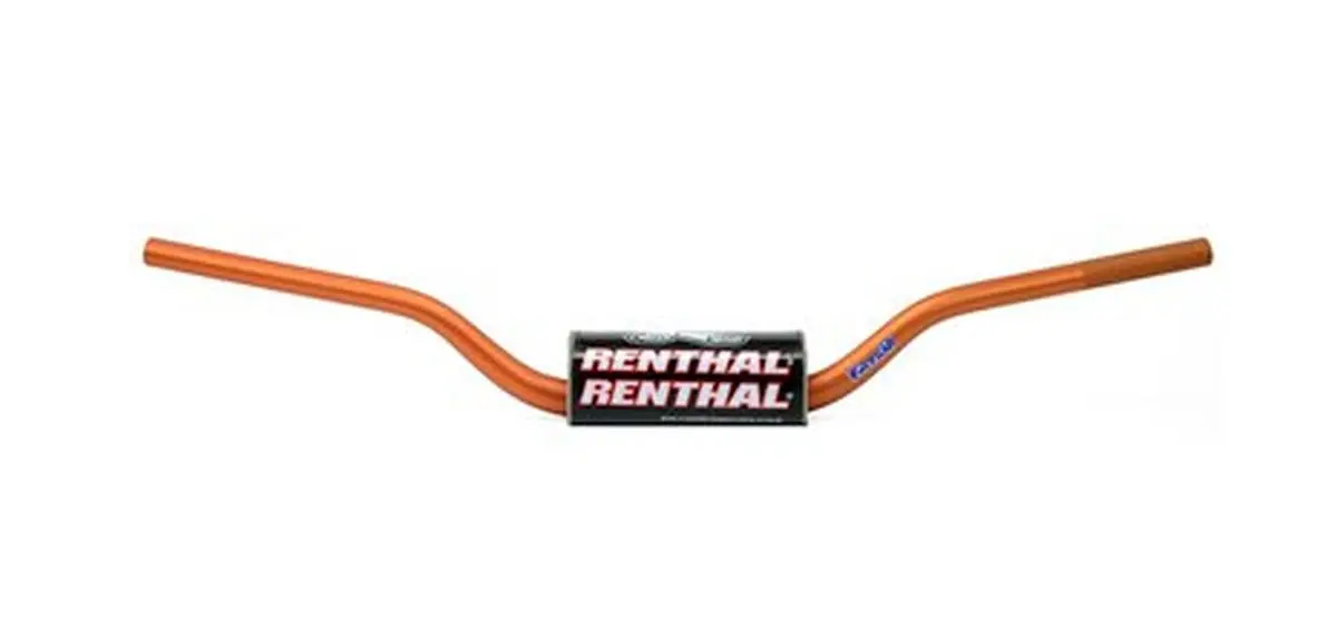 RENTHAL řidítka 1,1/8 (28,6mm) MX FATBAR HANDLEBAR ORANGE KTM SX 85 2013 ON PADDED barva oranžová s chráničem (RENTHAL řidítka 1,1/8 (28,6mm) MX)