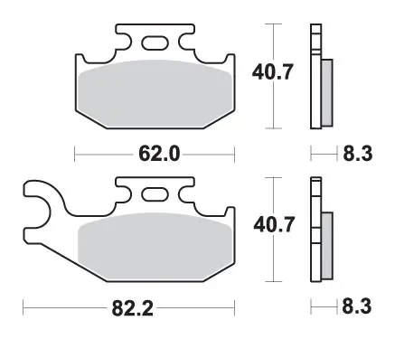 SBS brzdové destičky KH414 OFF-ROAD sintrované barva zlatá ( )