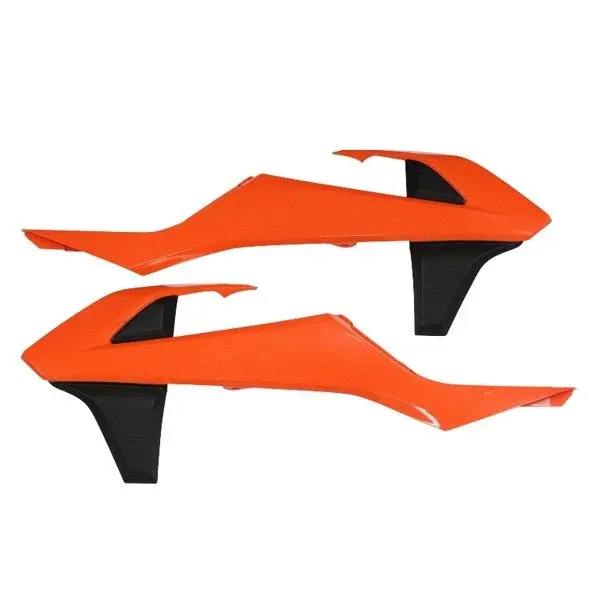 POLISPORT sada krytů chladičů (spojlerů) KTM SX/SXF 16-18; EXC/EXCF 17-19 barva oranžová/černá (POLISPORT sada krytů chladičů (spojlerů) KTM SX/SXF)