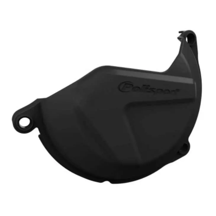 POLISPORT kryt víka spojky KTM XCF/SXF 450/500 13-15, EXC 450/500 12-16, HUSQVARNA FC/FS 450 14-15, FE 450/501 14-16 barva černá (POLISPORT kryt víka)