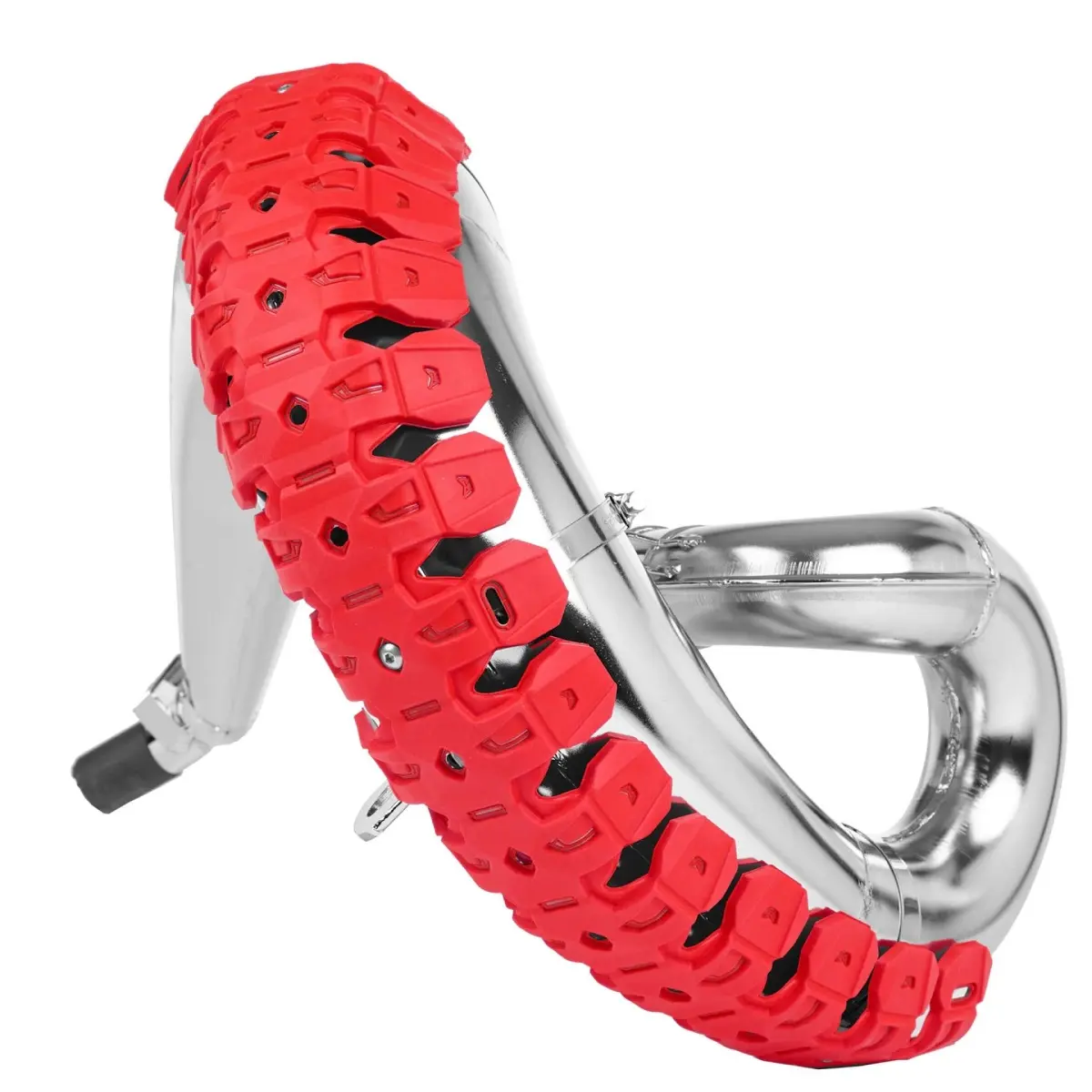 POLISPORT chránič výfukového kolena ARMADILLO PIPE GUARD barva červená ( )