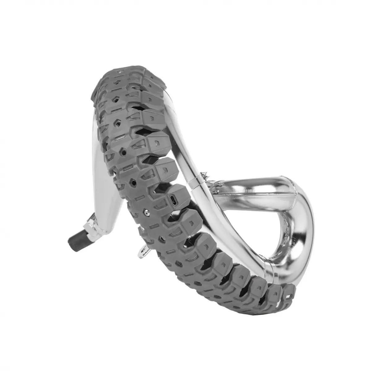 POLISPORT chránič výfukového kolena ARMADILLO PIPE GUARD barva šedá ( )