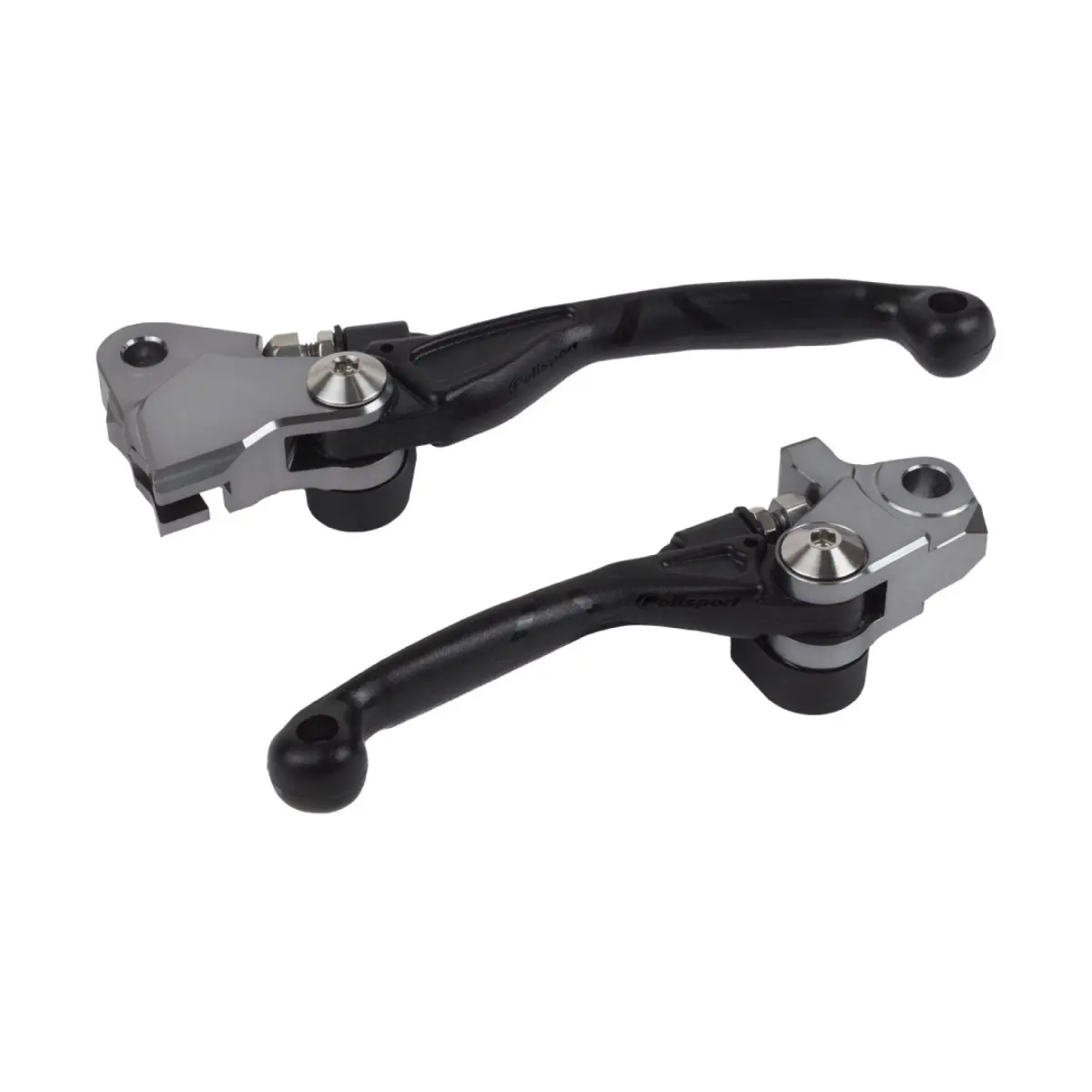 POLISPORT sada spojková páčka a brzda KTM SX 125/150 14-15; EXC 125/200 14-15; HUSQVARNA TC 125 15-21 TC250/FC 17-21 barva černá (POLISPORT sada)