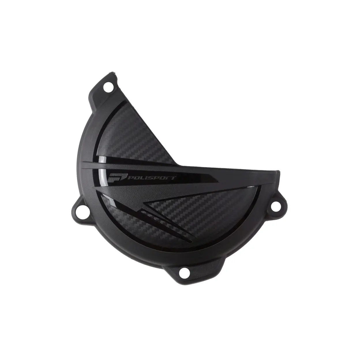 POLISPORT kryt spojky KTM SX 250/300 23-26, SX-F 250/350/450 23-26; EXC 250/300 24-26; HUSQVARNA TC/TE/TX/FX/FC 250/300/350/450 23-25 barva černá