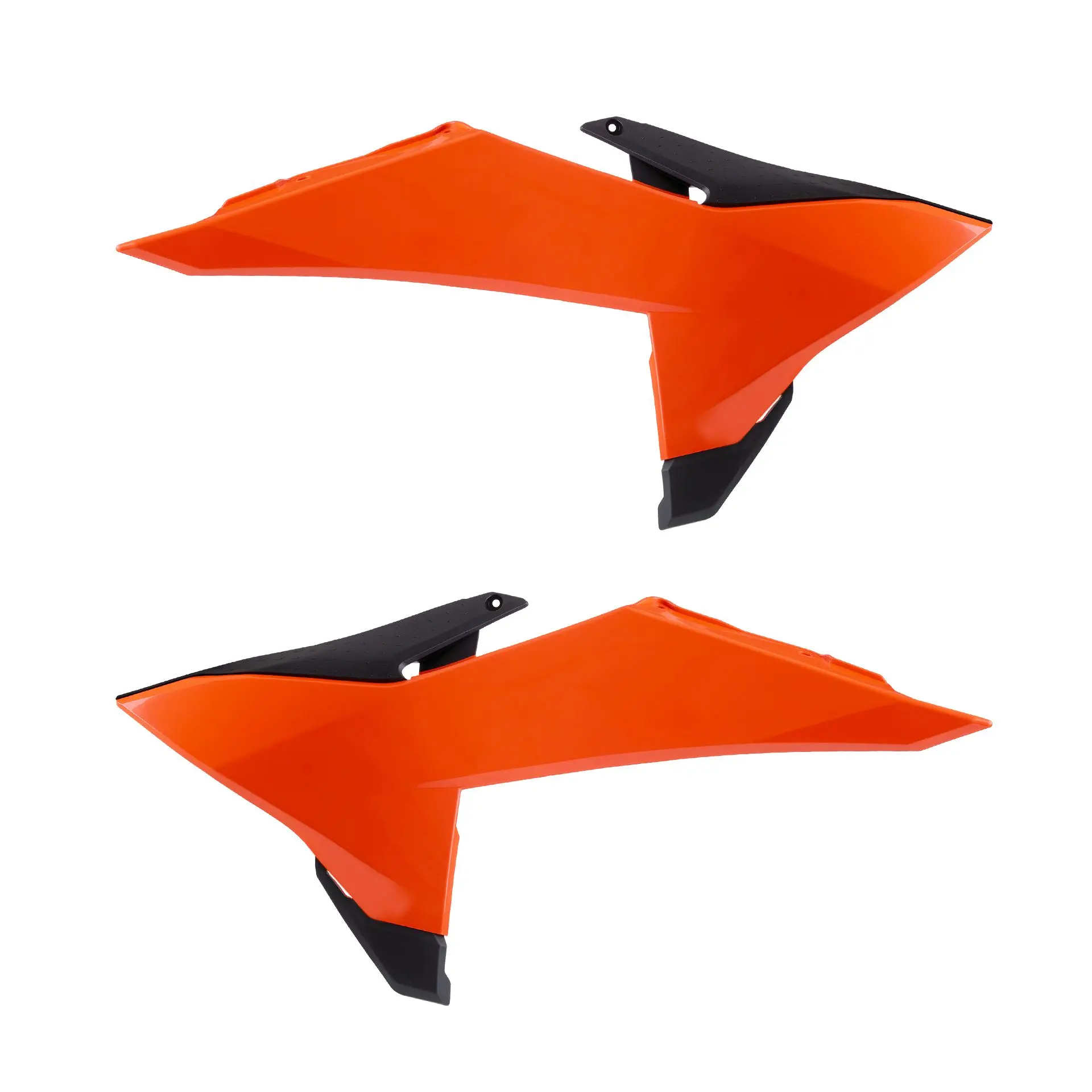 POLISPORT kryty chladiče (komplet) KTM SX/SXF 125/150/200/250/350/450 25-26; EXC/EXC-F 125/150/200/250/350/450/500 26 barva oranžová/černá