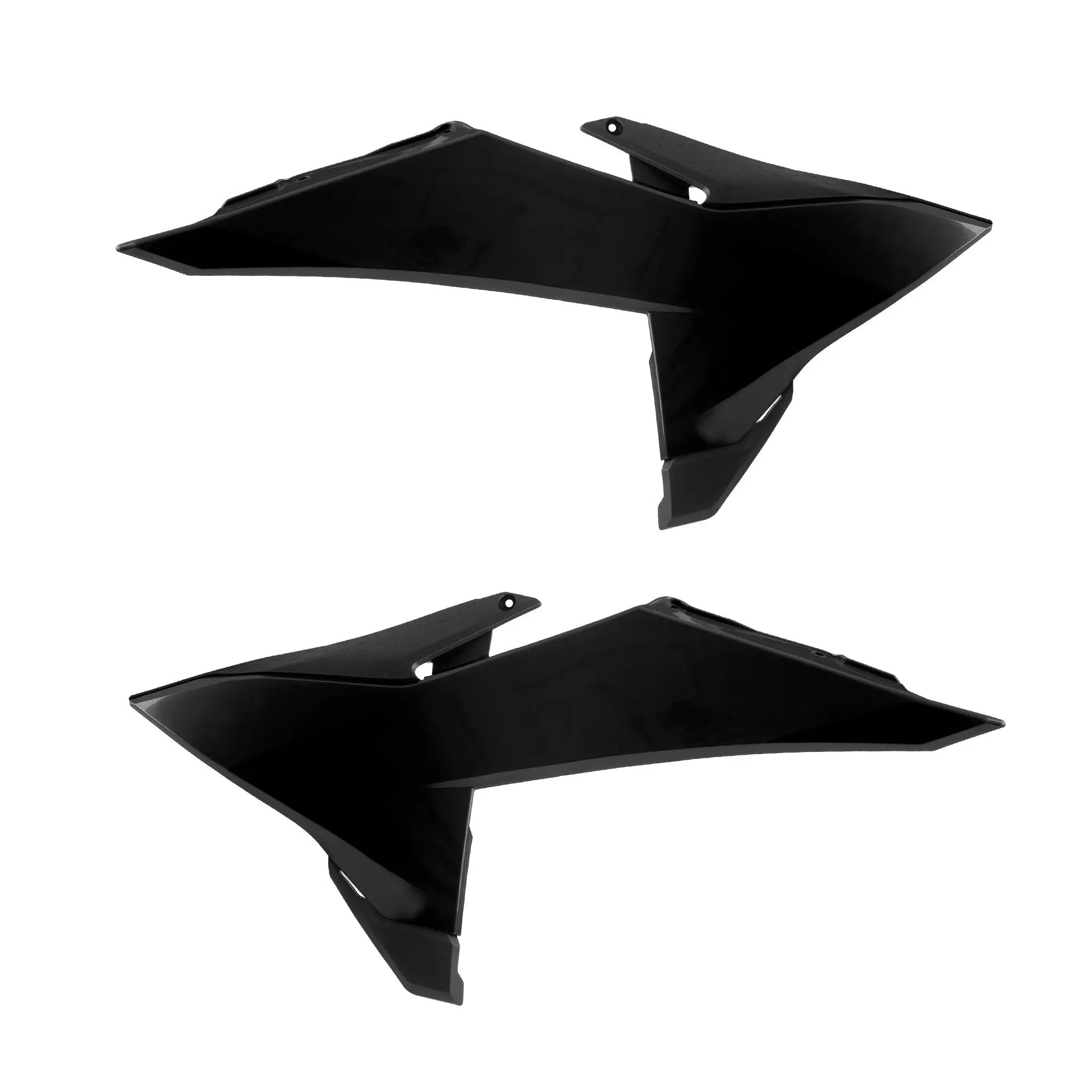 POLISPORT kryty chladiče (komplet) KTM SX/SXF 125/150/200/250/350/450 25-26; EXC/EXC-F 125/150/200/250/350/450/500 26 barva černá ( )