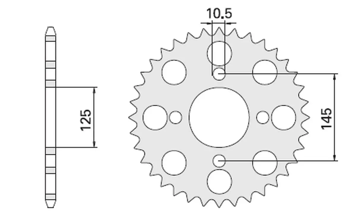 CHT zadní řetězové kolečko 857 41 (857-41) (JTR857.41) XT 600 85-94, XT 600Z TENERE 87-89 (CHT zadní řetězové kolečko 857 41 (857-41) (JTR857.41) XT)