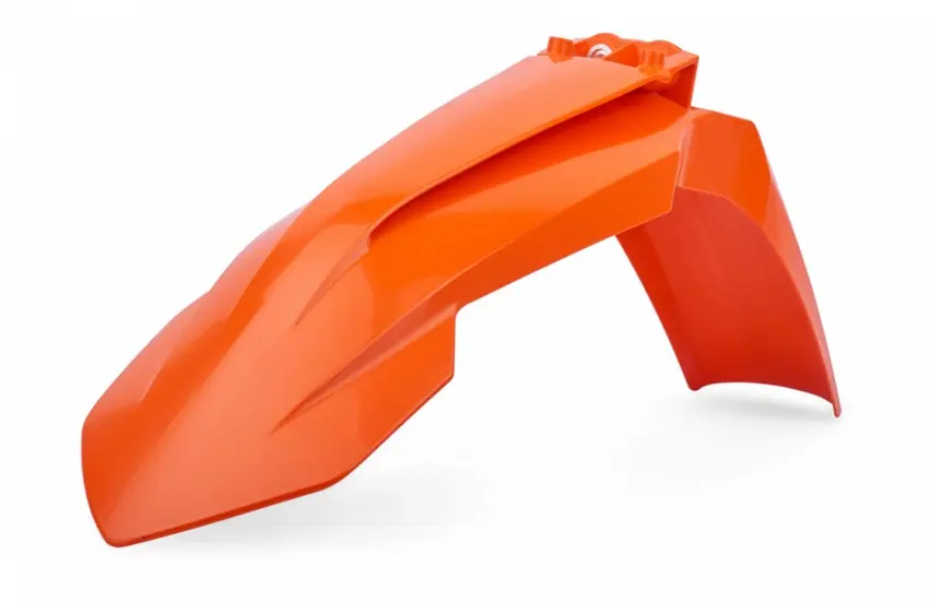POLISPORT blatník přední KTM SX125/150/200/250; SX-F250/350/450; 16-22; EXC 125/200/250/300/450, EXC-F 250/350/450/500 17-23 barva oranžová