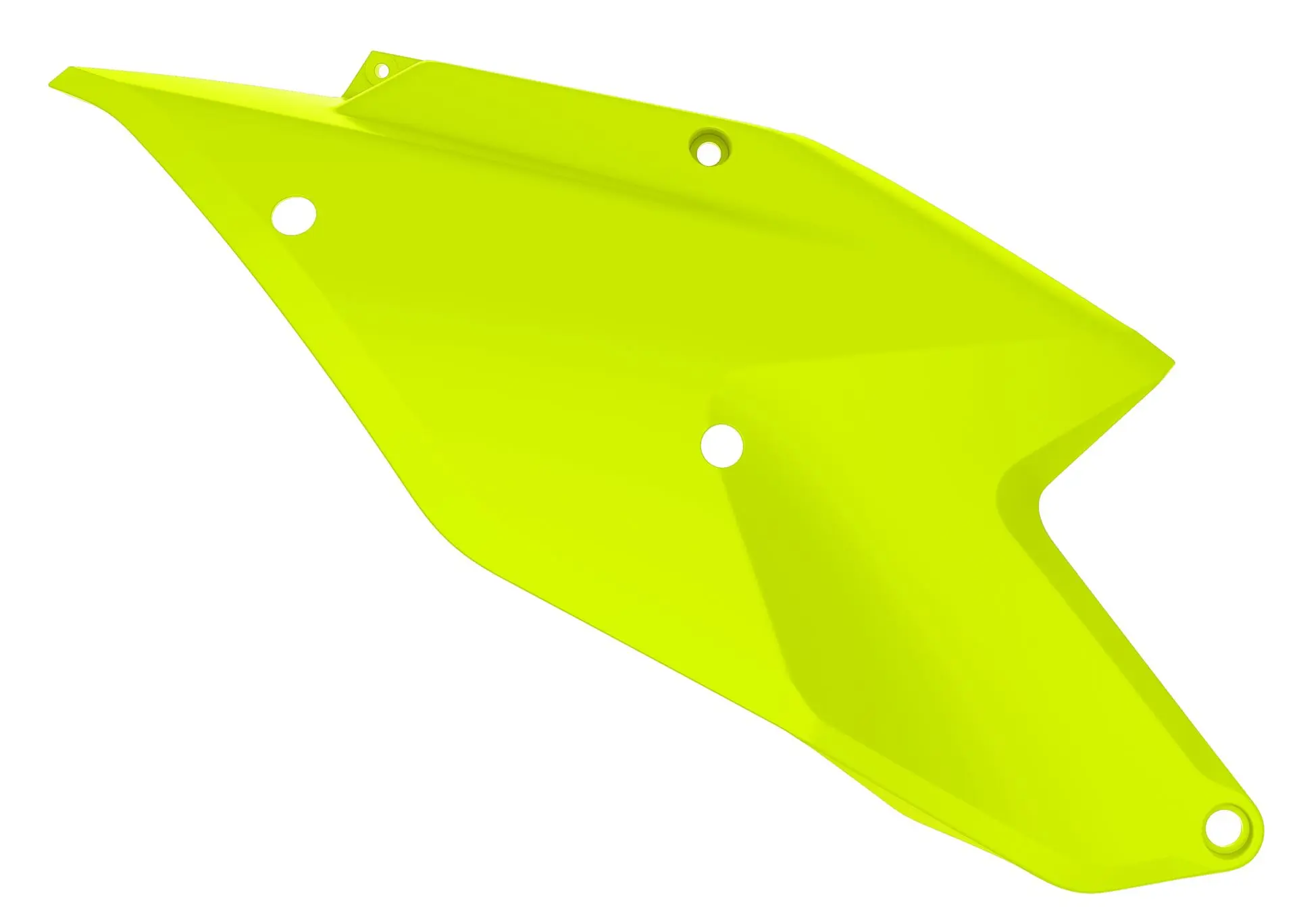 POLISPORT boční tabulky KTM SX/SX-F 125/150/200/250/350/450`16-18, EXC/EXC-F 125/200/250/300/350/450 `17-19 barva žlutá fluorescenční (obě strany)