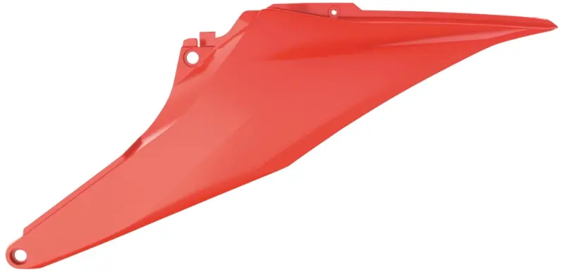 POLISPORT boční tabulky KTM SX/SX-F 125/150/200/250/350/450`16-18, EXC/EXC-F 125/200/250/300/350/450 `17-19 barva oranžová fluorescenční (obě strany)