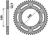 PBR zadní řetězové kolečko 865 46 C45 YAMAHA FZR600 89-91 (řetěz 530) (JTR865.46) (MADE IN ITALY) (PBR zadní řetězové kolečko 865 46 C45 YAMAHA)