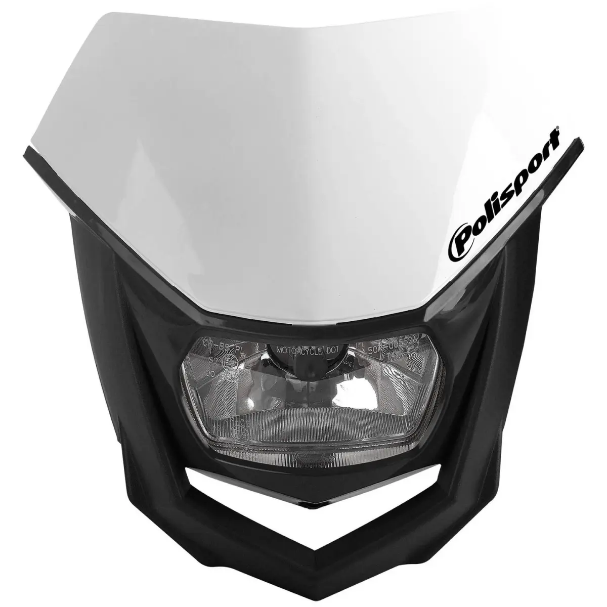 POLISPORT přední světlo model HALO (žárovka halogenová) barva bílá/černá ( )
