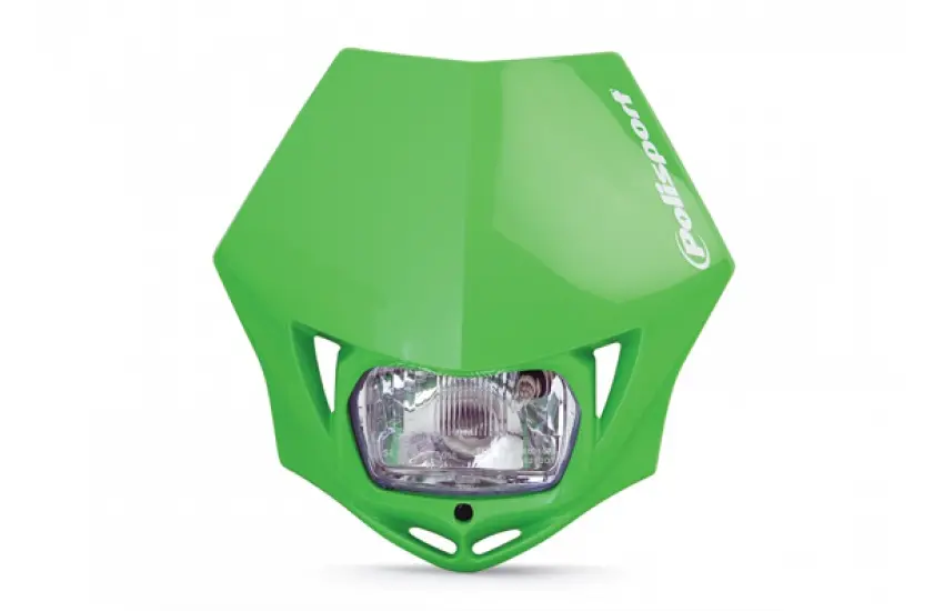 POLISPORT přední světlo model MMX (žárovka klasická) barva zelená (POLISPORT přední světlo model MMX (žárovka klasická) barva zelená)