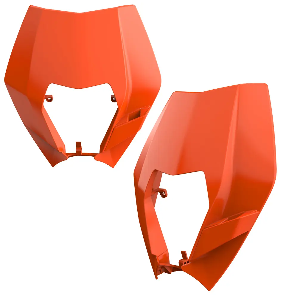 POLISPORT kryt předního světla KTM EXC / EXC-F / XC-W / XCF-W 125/150/200/250/300/350/450/500 08-13 barva oranžová (vzor OEM) ( )