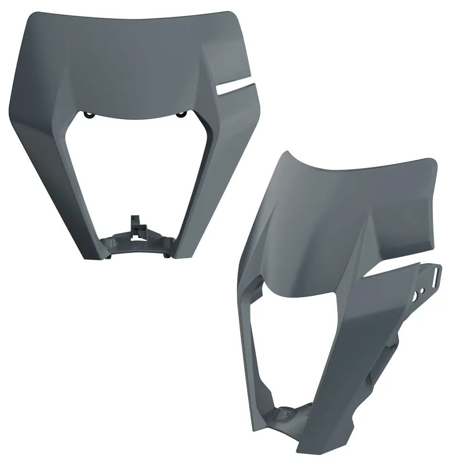 POLISPORT kryt předního světla KTM EXC / EXC-F / XC-W / XCF-W 125/150/200/250/300/350/450/500 17-19 barva nardo šedá (vzor OEM) (POLISPORT kryt)