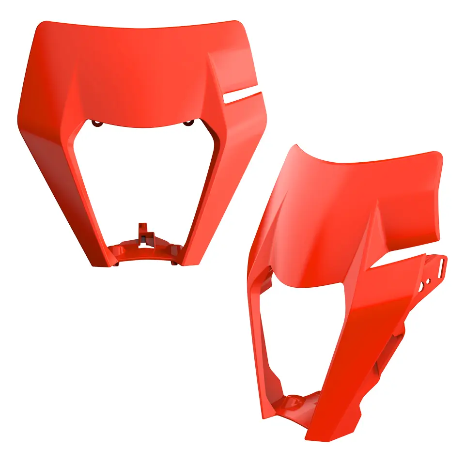 POLISPORT kryt světla přední KTM EXC / EXC-F / XC-W / XCF-W 125/150/200/250/300/350/450/500 `17-19 barva oranžová (vzor OEM) (POLISPORT kryt světla)