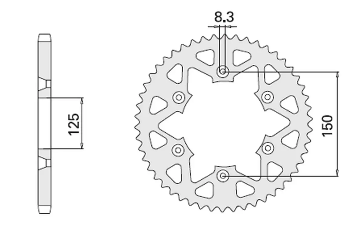 CHT zadní řetězové kolečko 899 38 (897-38) KTM SX/EXC SXF/EXCF všechny modely '88-'21 (CHT zadní řetězové kolečko 899 38 (897-38) KTM SX/EXC SXF/EXCF)