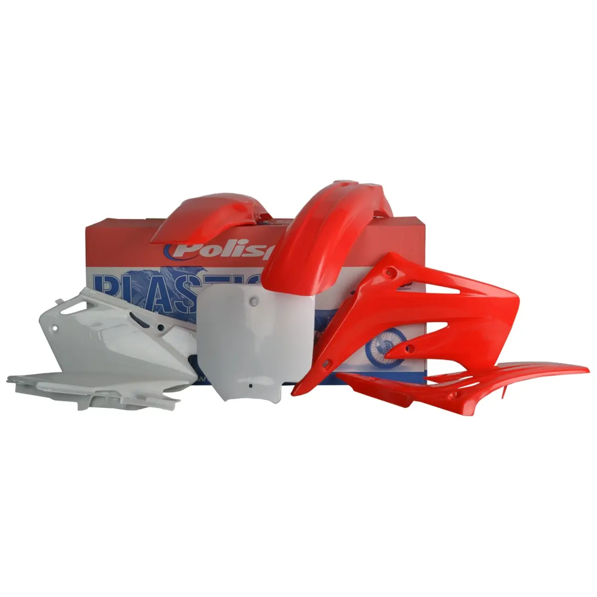 POLISPORT kompletní sada plastů HONDA CR 85R 03-07 barva červená bílá OEM (POLISPORT kompletní sada plastů HONDA CR 85R 03-07 barva červená bílá OEM)