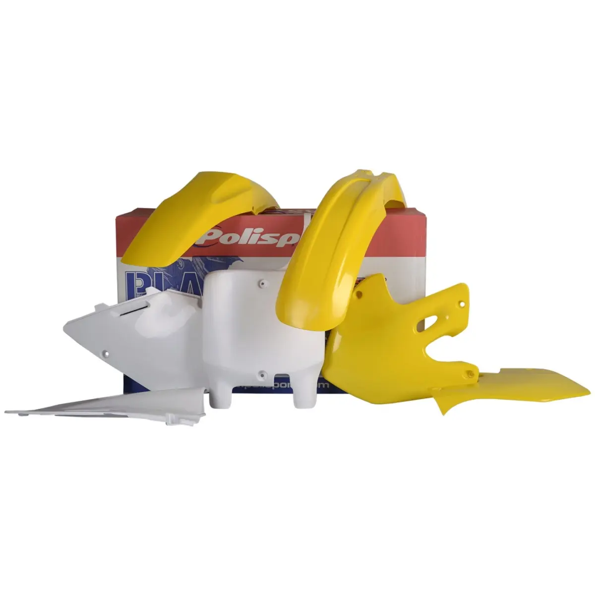 POLISPORT kompletní sada plastů SUZUKI RM 125/250 99-00 barva žlutá bílá ( )