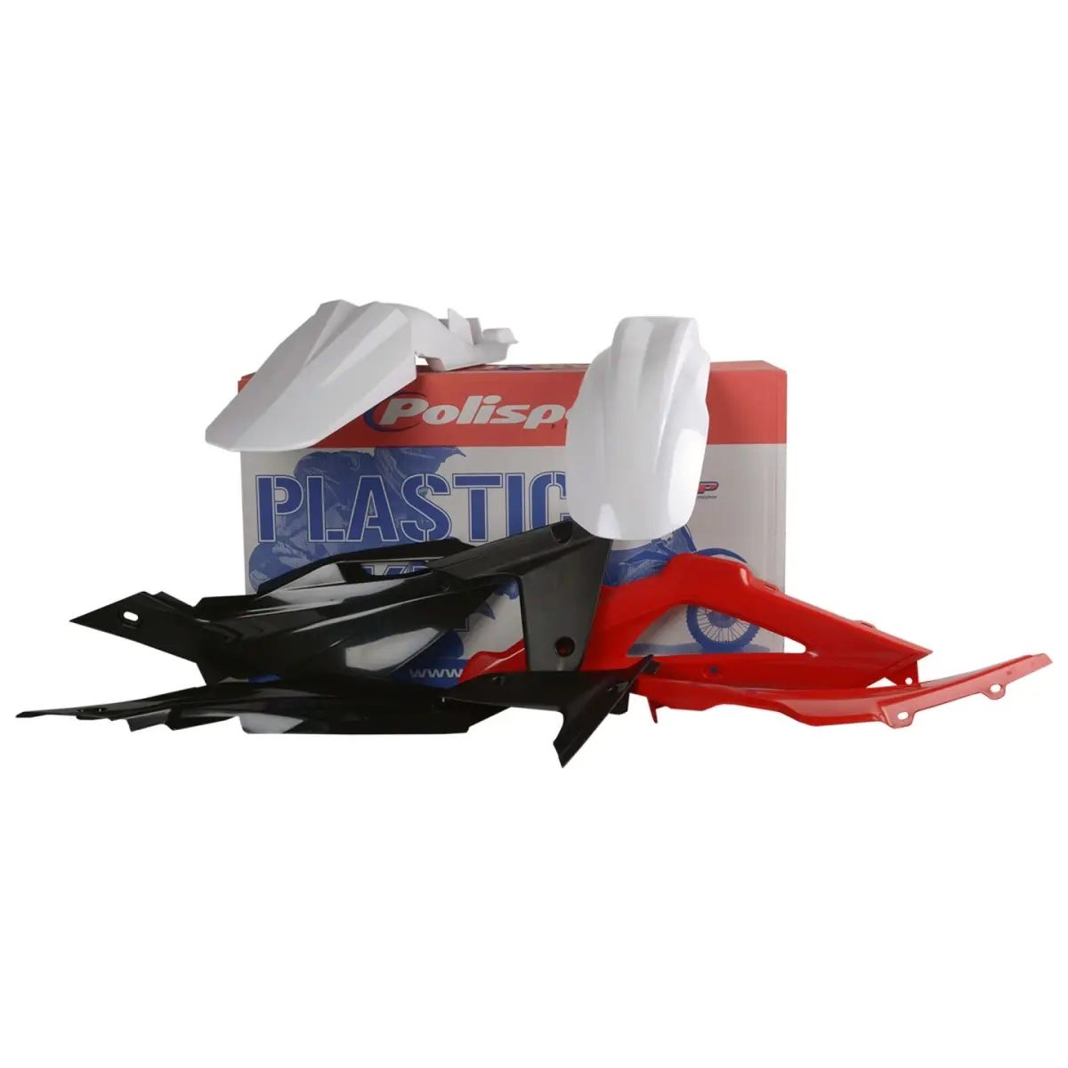 POLISPORT kompletní sada plastů HUSQVARNA TC/FE 08 barva bílo černo červená OEM (POLISPORT kompletní sada plastů HUSQVARNA TC/FE 08 barva bílo černo)