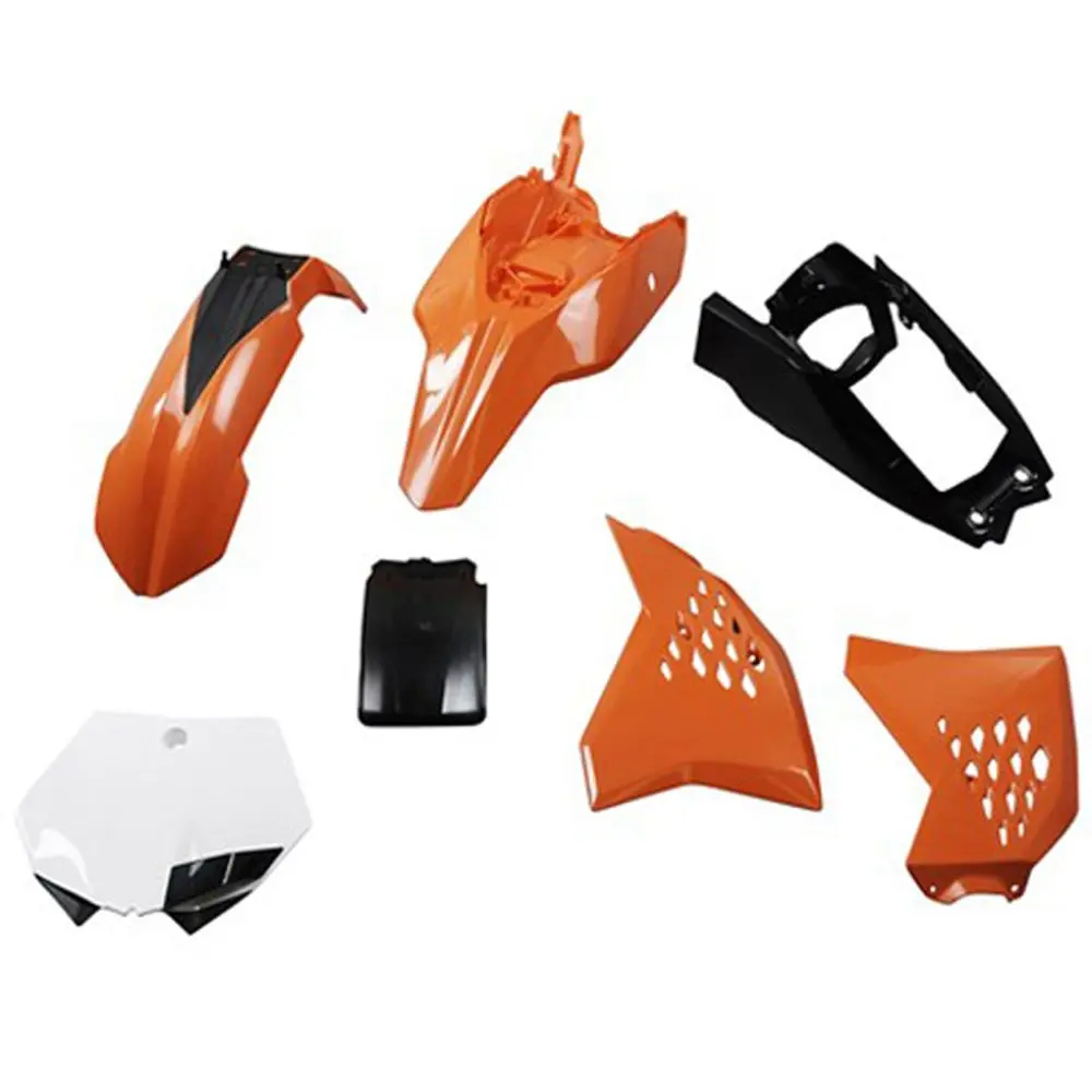 POLISPORT kompletní sada plastů KTM SX 65 12-15 sada obsahuje kryt zadního tlumiče (8905600001) barva oranžová černá OEM (POLISPORT kompletní sada)