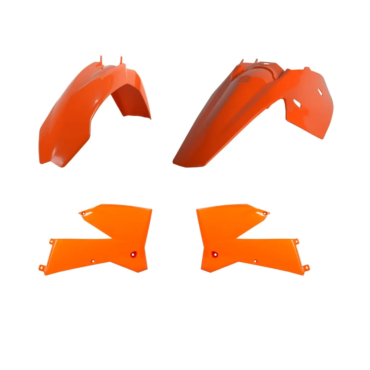 POLISPORT kompletní sada plastů KTM EXC/EXC-F 05-07 barva oranžová černá OEM ( )