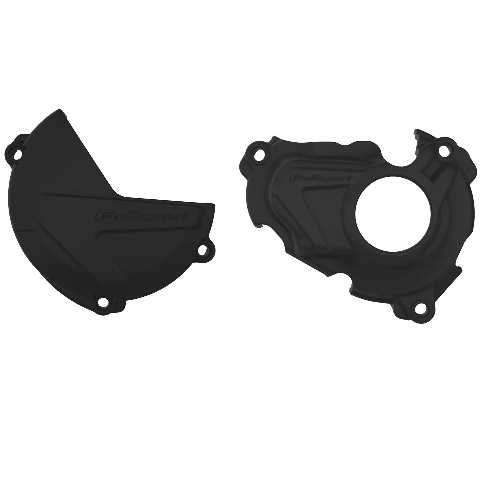 POLISPORT sada krytu alternátoru, spojky a vodního čerpadla YAMAHA YZ 250F 19-26 (8471000001+8471200001+8484500001) barva černá (POLISPORT sada krytu)