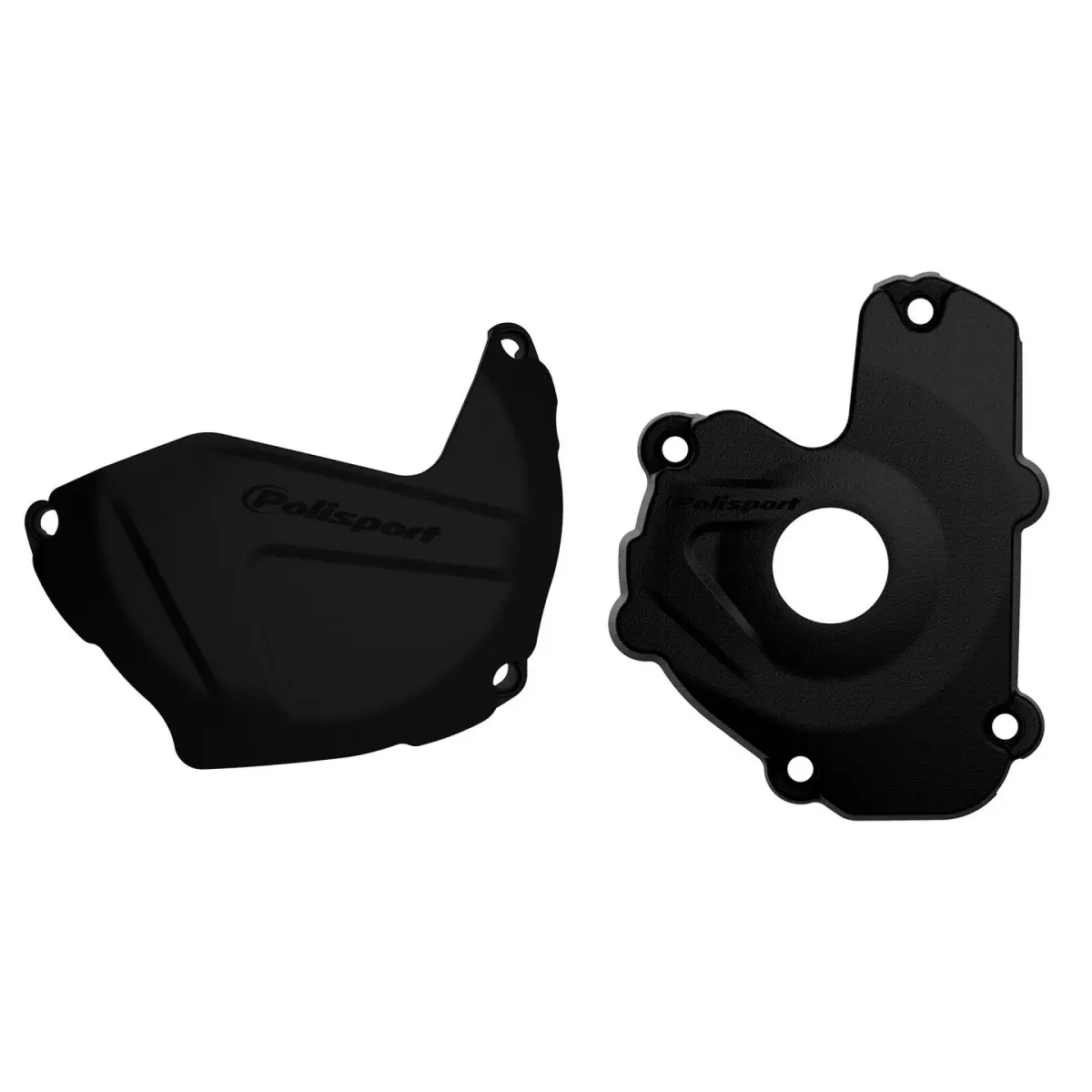 POLISPORT sada krytu alternátoru a spojky KAWASAKI KX 250F '13-'16 barva černá (8460800001+8435800001) (POLISPORT sada krytu alternátoru a spojky)