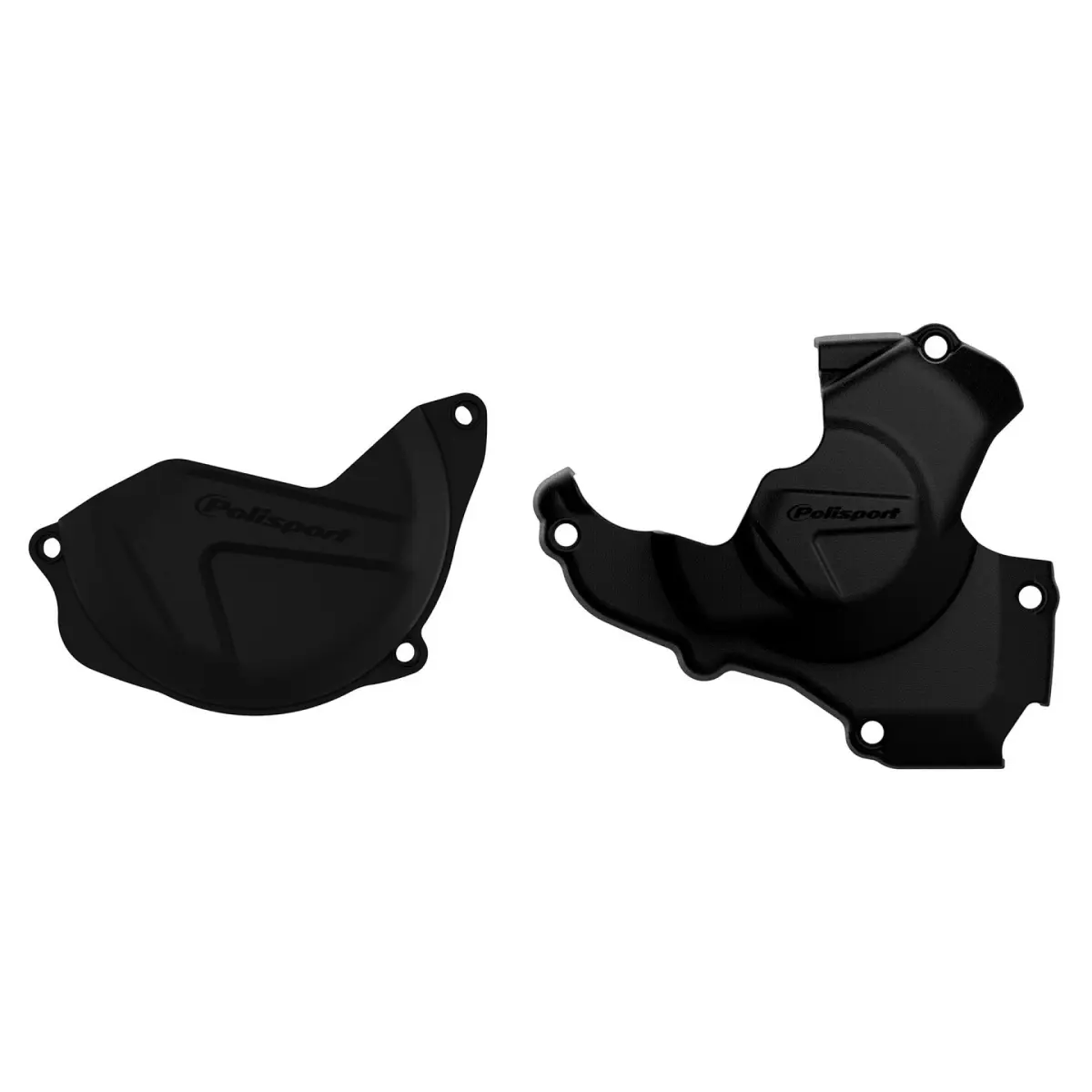 POLISPORT sada krytu alternátoru a spojky HONDA CRF 450R '10-'16 barva černá (8461200001+8446900001) ( )