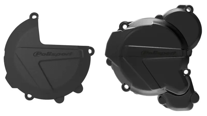 POLISPORT sada krytu alternátoru, spojky a vodní pumpy KTM EXC/XCW TPI 250/300, HUSQVARNA TE TPI 250/350 20-23 barva černá