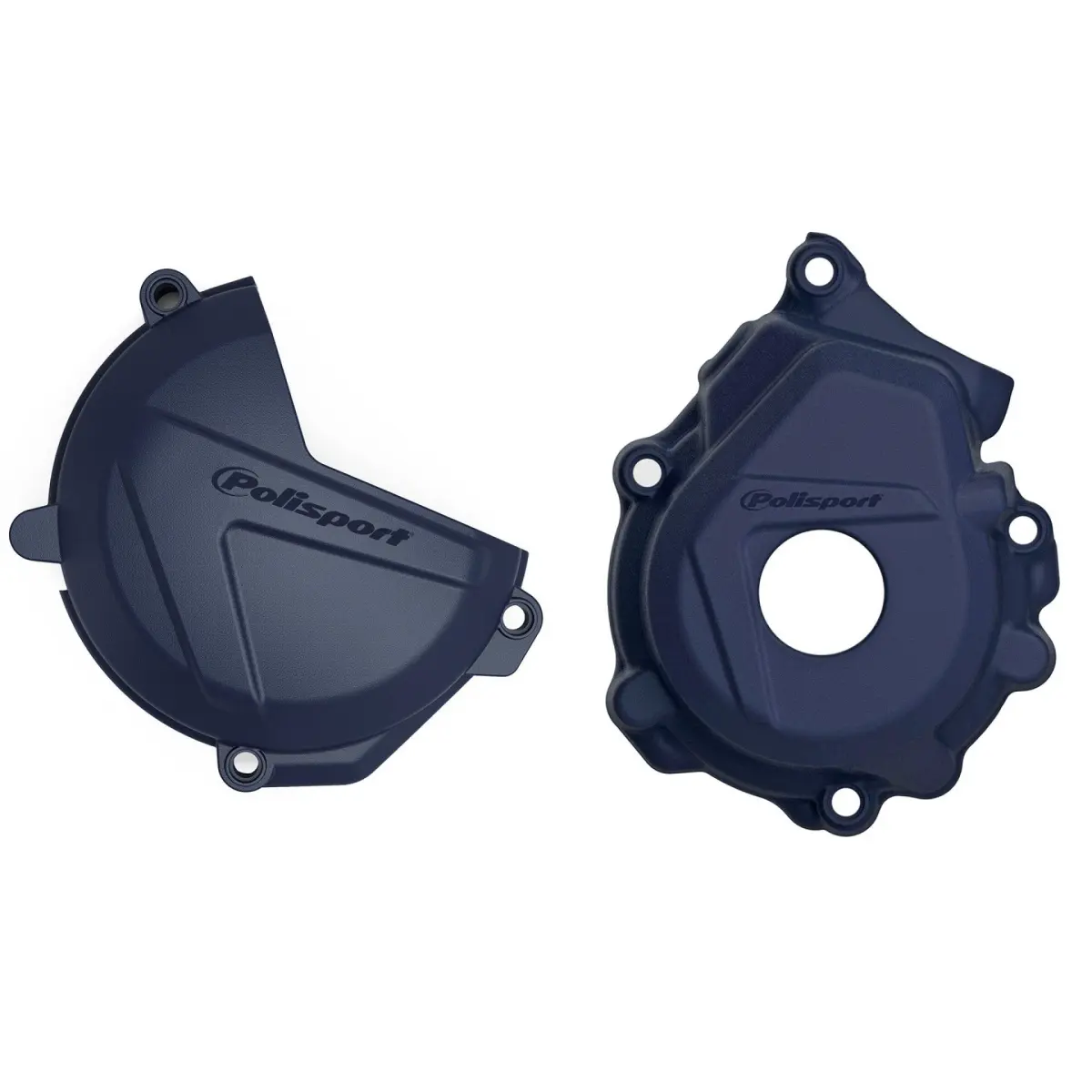 POLISPORT sada krytu alternátoru a spojky KTM SX-F/XC-F 250/350 16-22; HUSQVARNA FC 250/350 16-22 barva modrá (8461400003+8460400003) ( )