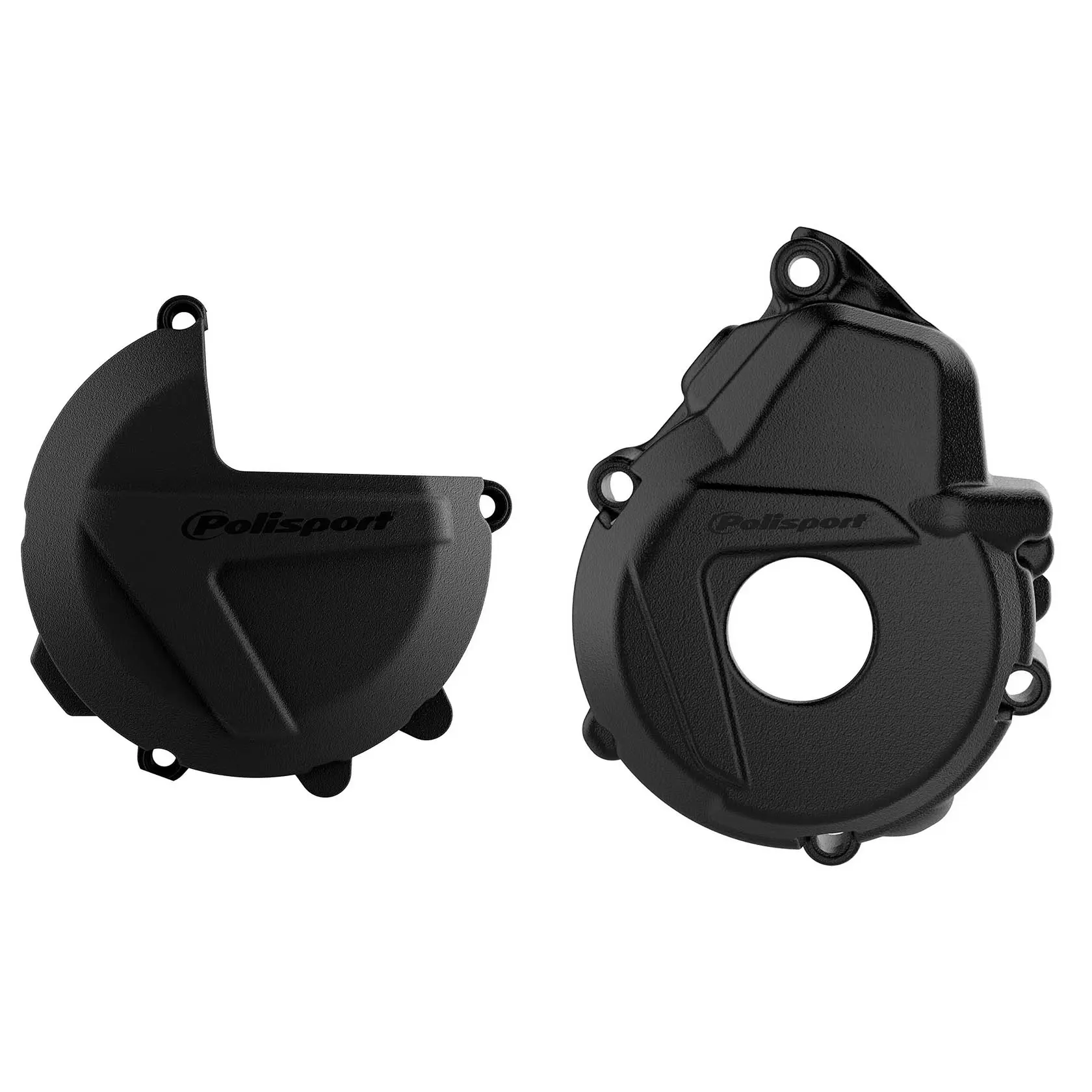 POLISPORT sada krytu alternátoru, spojky a vodní pumpy KTM EXC-F/XC-F 250/350 17-23; HUSQVARNA FC 250/350 19-23 barva černá