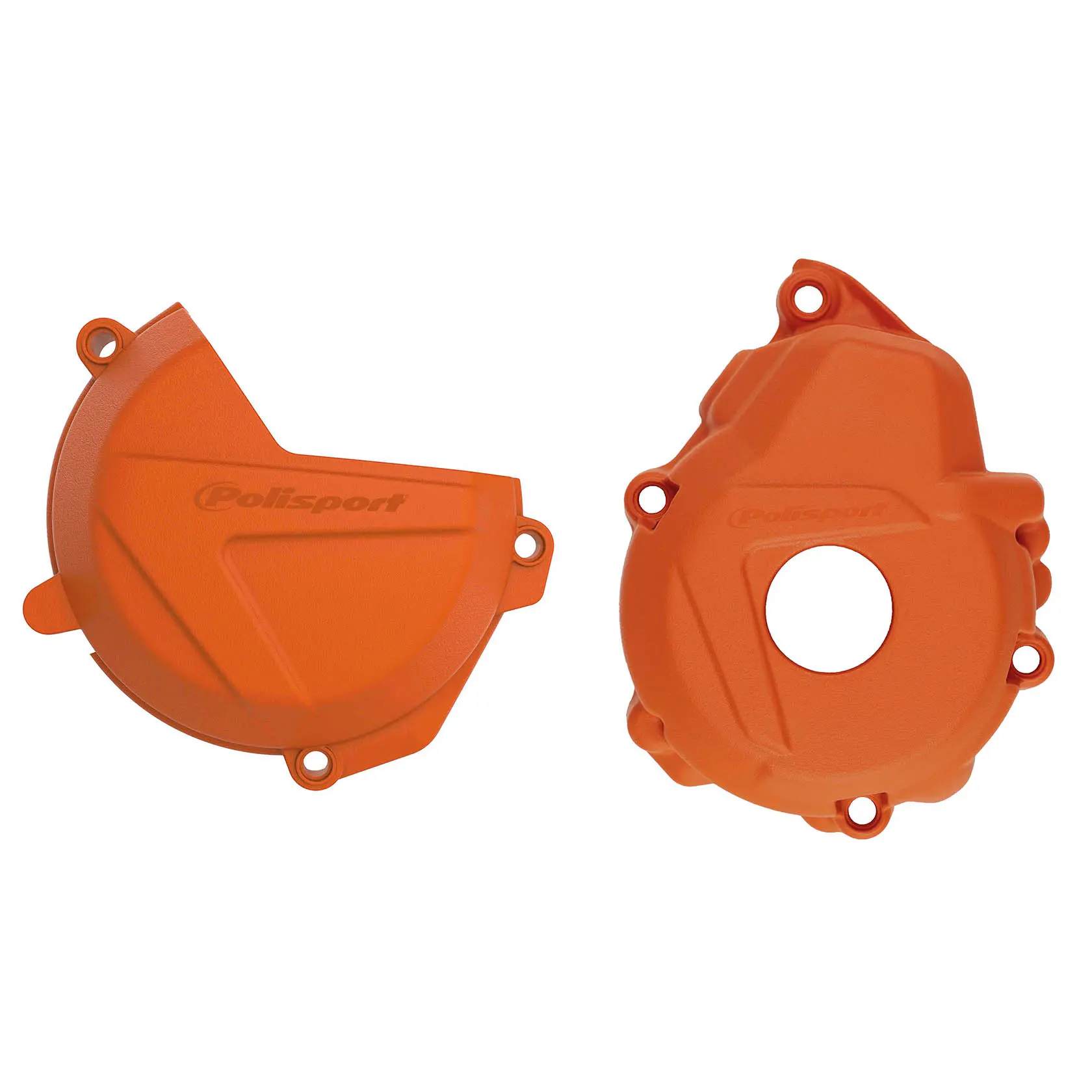 POLISPORT sada krytu alternátoru, spojky a vodního čerpadla KTM EXC-F/XC-F 250/350 17-23; HUSQVARNA FC 250/350 19-23 barva oranžová