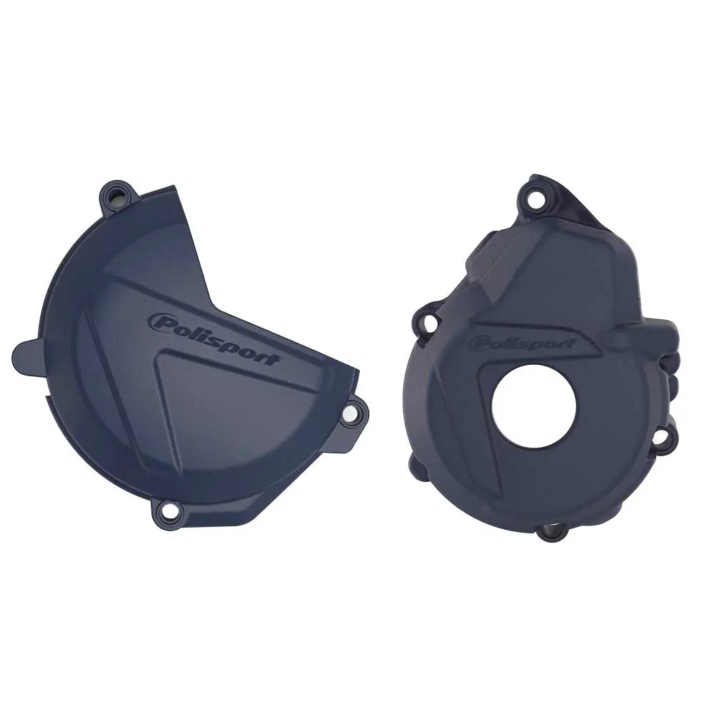 POLISPORT sada krytu alternátoru a spojky HUSQVARNA FE 250/300 17-18 barva tmavě modrá ( )