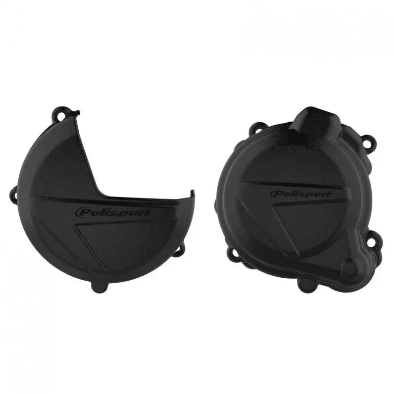 POLISPORT sada krytu alternátoru, spojky a vodní pumpy BETA 250/300 RR 16-17 barva černá (8463200001+8463300001+8484900001) ( )