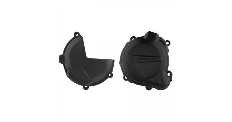 POLISPORT sada krytu alternátoru a spojky BETA 300 RR 18-24; XTRAINER 300 18-26 barva černá (8463300001+8465800001) (POLISPORT sada krytu alternátoru)