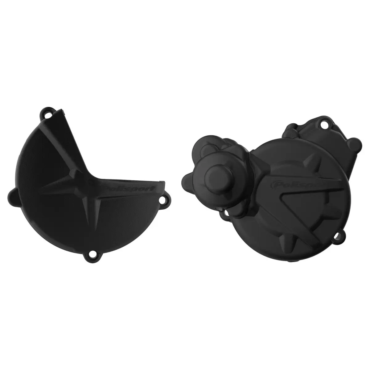 POLISPORT sada krytu alternátoru a spojky GAS GAS EC/XC 250/300 17-20 barva černá (8467600001+8467300001) ( )