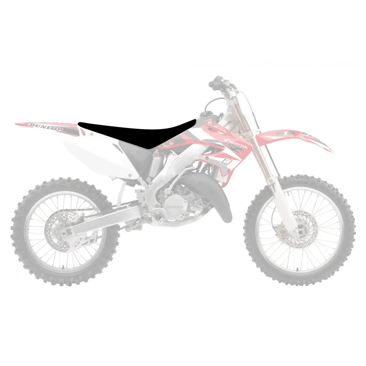 BLACKBIRD kompletní sedlo HONDA CR 125/250 02-07; CRF 450R 02-04 STANDARD PIRAMIDE barva černá ( )
