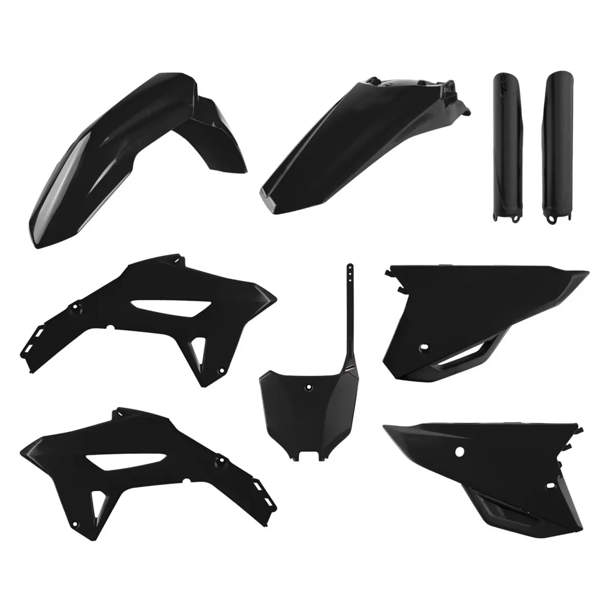 POLISPORT kompletní sada plastů (FULL KIT) HONDA CRF 250R 22-24; CRF 450R 21-24 v sadě přední tabulka (8670700003) a kryty tlumičů (8351900002) barva