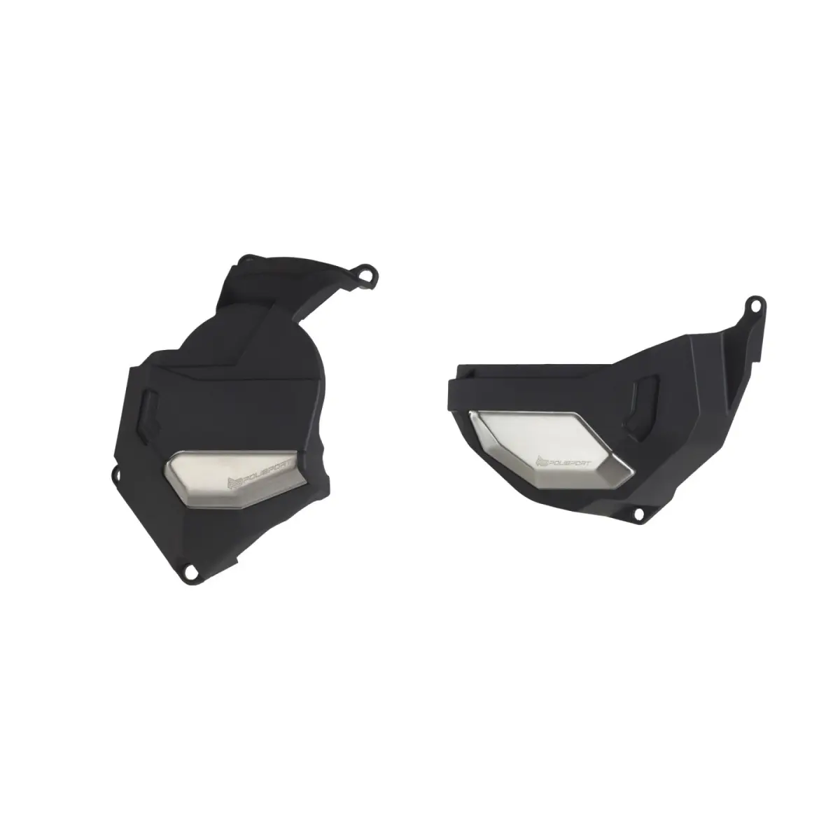 POLISPORT STREET sada krytu alternátoru a spojky HONDA AFRICA TWIN CRF 1100 L DCT 20-23 barva černá (8486500001+8486400001) (POLISPORT STREET sada)