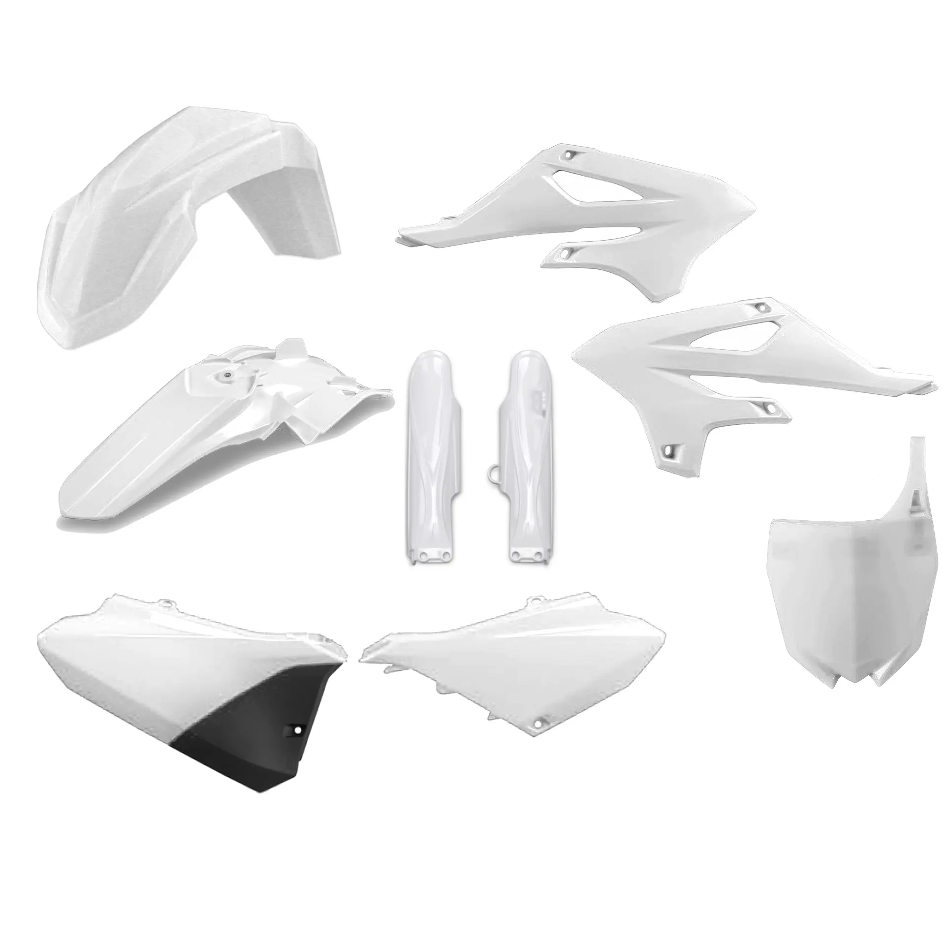 POLISPORT kompletní sada plastů (FULL KIT) YAMAHA YZ 85 22-26 v sadě přední tabulka (8671900002) a kryty tlumičů (8352600002) barva bílá (POLISPORT)